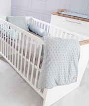 Cama combinada de niños 'Nele' 70 x 140 cm, con frentes blancos y fresado horizontal