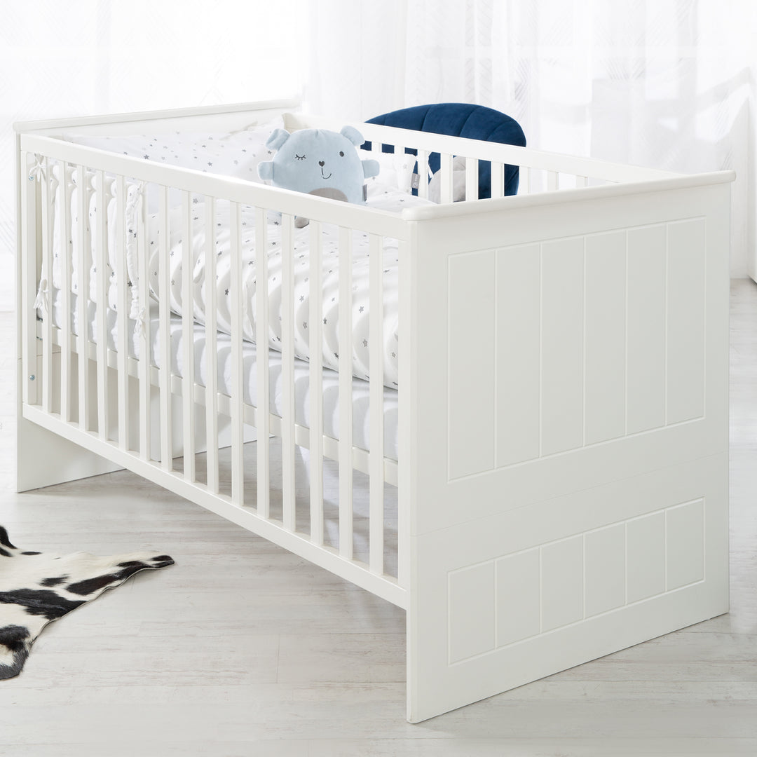 Kinderzimmerset 'Sylt' 3-teilig, inkl. Kombi-Bett 70 x 140 cm, Wickelkommode & Kleiderschrank