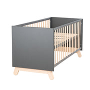 Cama combinada de niños 'Jara', 70 x 140 cm, antracita, convertible, con 3 brotes de deslizamiento