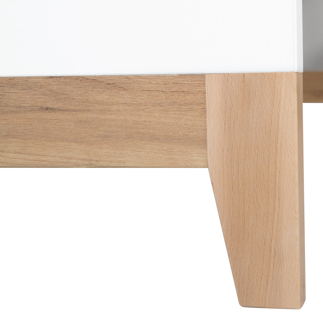 Cuna combinada 'Finn', 70 x 140 cm, ajustable, 3 barrotes extraíbles, convertible