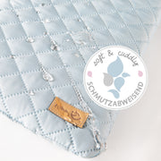 Pull -up 'Roba Style', 75 x 100 cm, wood white, including light blue protective insert & roll