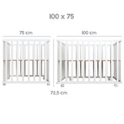 Passenger «Style Roba», 75 x 100 cm, y compris l'insert et les rouleaux de protection verte, blanc