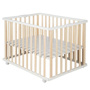 Running pliable, bicolor, 75 x 100 cm, grille de jeu de l'économie d'espace, y compris le roulement