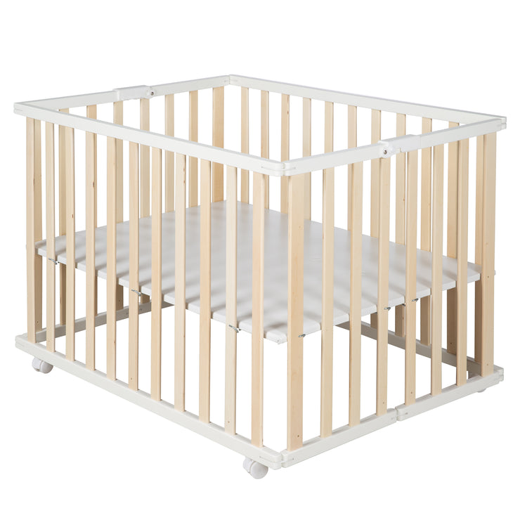 Running pliable, bicolor, 75 x 100 cm, grille de jeu de l'économie d'espace, y compris le roulement