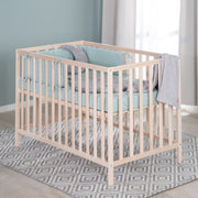 Cama infantil 'Cosi' 60 x 120 cm, de madera maciza de haya, natural, regulable en 3 posiciones