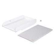 Cama de la casa 60 x 120 cm, FSC certificado, blanco, ajustable 6 veces, adecuado como un bebé y cama lateral