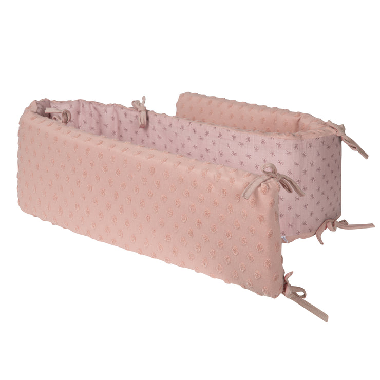 Tour de lit "Lil Planet", coton bio, pour lits bébé 60 x 120 - 70 x 140 cm, rose