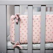 Tour de lit "Lil Planet", coton bio, pour lits bébé 60 x 120 - 70 x 140 cm, rose