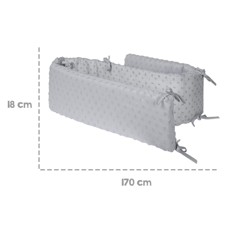 Nido 'Lil Planet', algodón orgánico, para camas 60 x 120 - 70 x 140 cm, gris