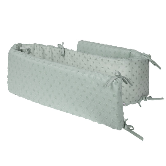 Organic Nestchen 'Lil Planet', Bio-Baumwolle, für Betten 60 x 120 - 70 x 140 cm, frosty green