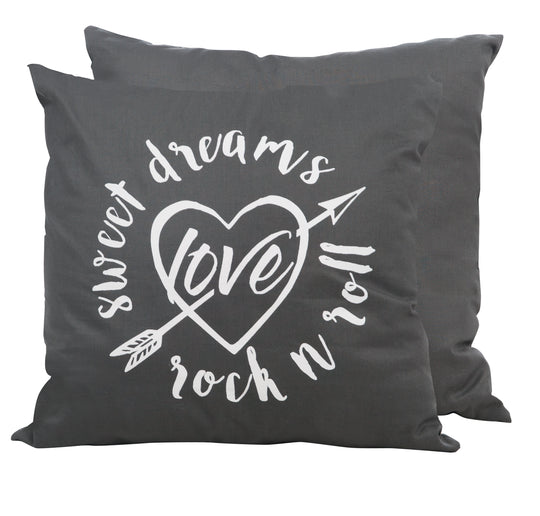Cojín decorativo 'Rock Star Baby 3' 40 x 40 cm, decoración para habitación de bebé y niños, 100 % algodón