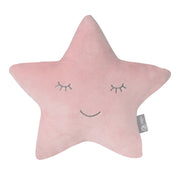 Cuddly pillow star 'roba Style', pink/mauve, fluffy decorative pillow for baby & nursery