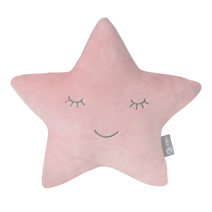 Cuddly Pillow Star roba Style Pink Mauve Fluffy Decorative Pillow for Baby Children s Room
