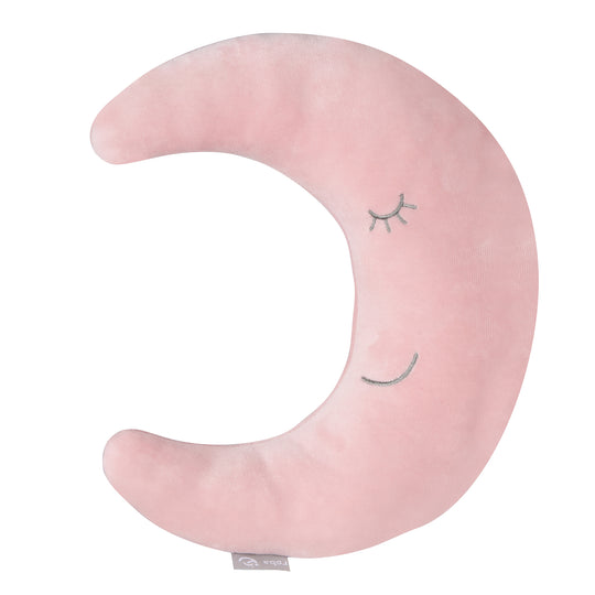 Crescent-Shaped Neck Pillow 'roba Style' - Soft Decorative Pillow - Pink / Mauve