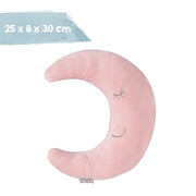 Neck Pillow in Moon Shape 'roba Style' - Soft Decorative Cushion - Pink