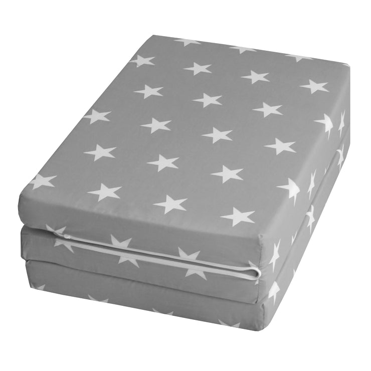 Colchón de cama de viaje 'Little Stars', cuna de viaje plegable, cuna 60 x 120 cm, incluida la bolsa de transporte