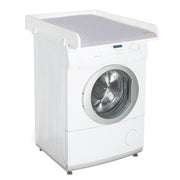 Tablero cambiador para lavadoras, lacado en blanco, incl. cambiador gris 'roba Style'.