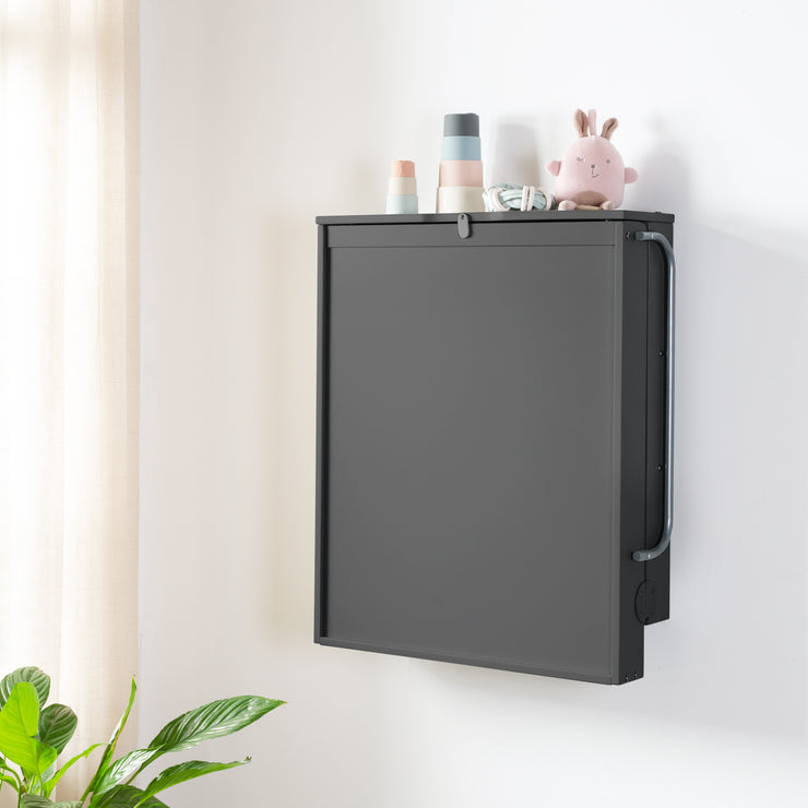 ANTRACITO Scaffale per avvolgimento a muro che include il cambio di pad "Grigio in stile roba"