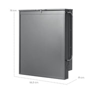 ANTRACITO Scaffale per avvolgimento a muro che include il cambio di pad "Grigio in stile roba"