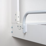 Étagère de pellicule mural blanc + tampon à langer 'Roba Style Gray' - pliable et espace -sage