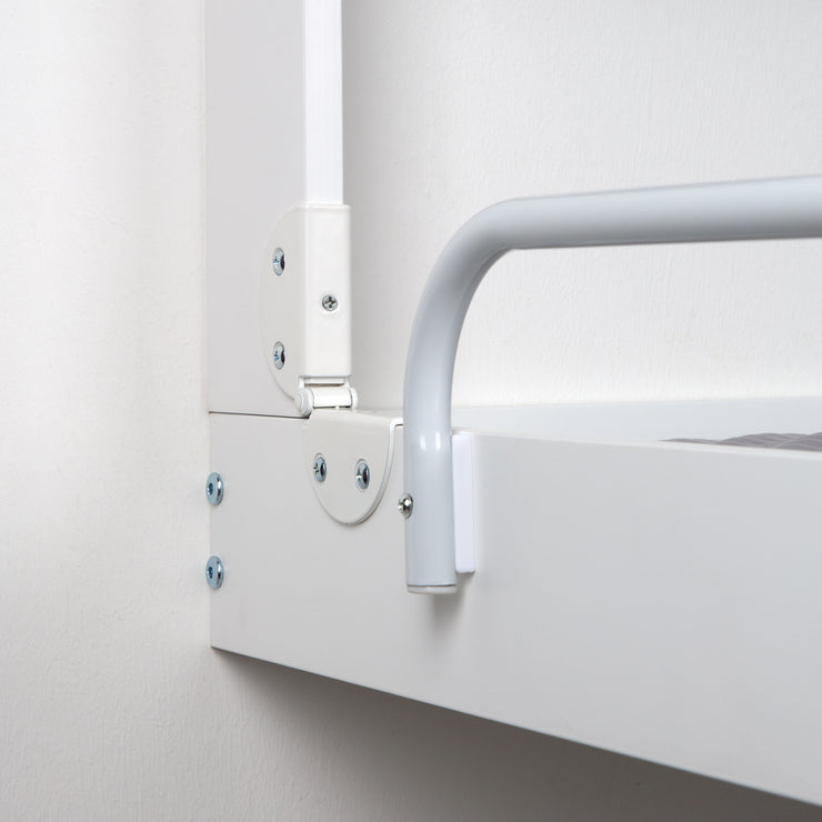 Étagère de pellicule mural blanc + tampon à langer 'Roba Style Gray' - pliable et espace -sage