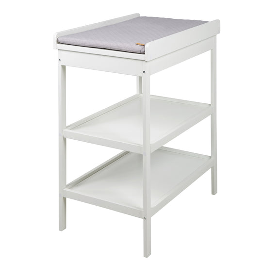 Cameretta per bambini 'roba Style' incl. Fasciatoio e letto laterale, con rete a doghe, 60 x 120 cm, bianco