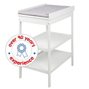 Kinderzimmerset 'roba Style' inkl. Wickelkommode &  Beistellbett, mit Lattenrost, 60 x 120 cm, weiß