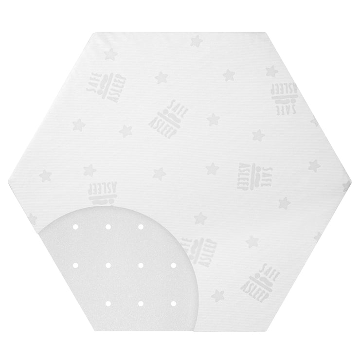 Playpen mattress 'safe asleep®', air for hexagonal play yards, 112 x 97 cm, for art. 0232, 202032, 202500