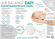Babybettmatratze 'safe asleep®', AIR BALANCE EASY, 70 x 140 x 9 cm, für optimales Schlafklima