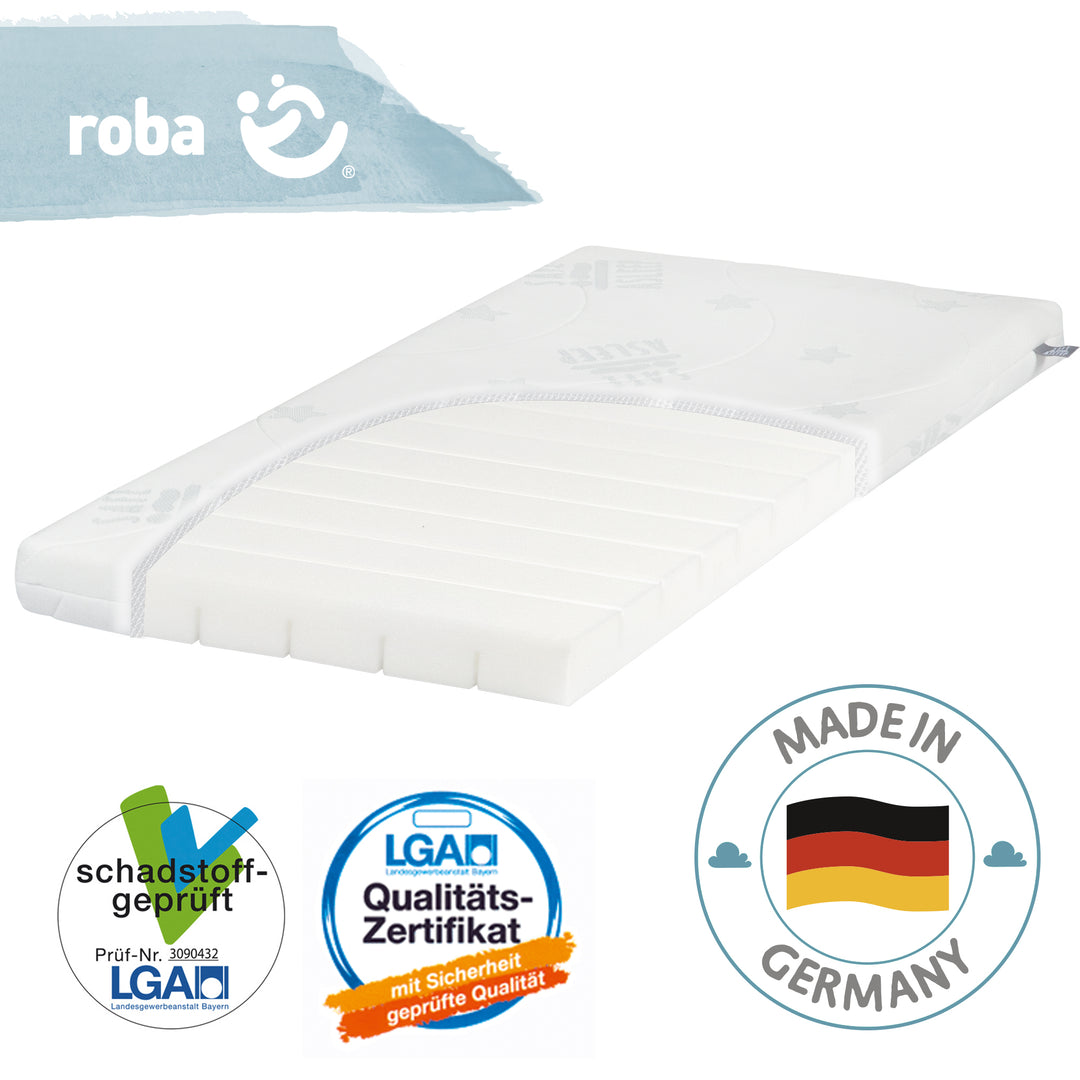 Cradle Mattress 'safe asleep®', AIR BALANCE PLUS, 40 x 90 x 5.5 cm, for Optimal Sleeping Climate