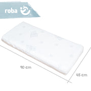 Stubenbettmatratze 'safe asleep®', AIR BALANCE PLUS, 45 x 90 x 5,5 cm, für optimales Schlafklima