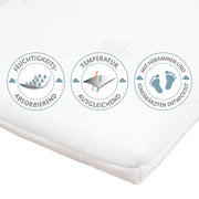 Colchón de cuna 'safe asleep®', AIR BALANCE PLUS, 45 x 90 x 5.5 cm, para un clima óptimo para dormir