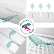 Matelas de lit pour bébé 'Safe Sleeple®', banc d'air plus, 70 x 140 x 9 cm, pour un climat de sommeil optimal