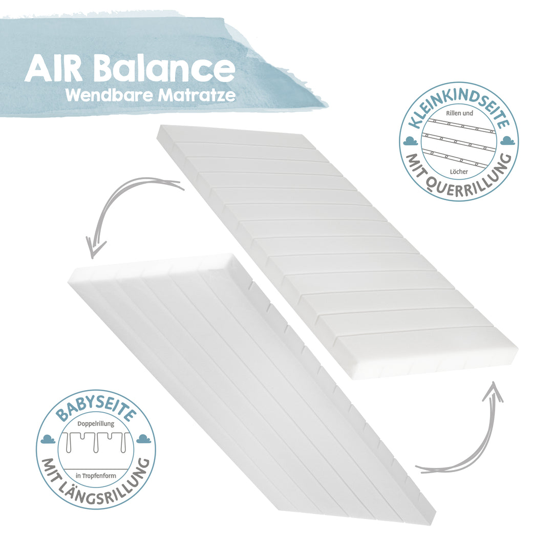 Materasso per culla 'safe asleep®', AIR BALANCE PREMIUMMESH, 40 x 90 cm, per un clima del sonno ottimale
