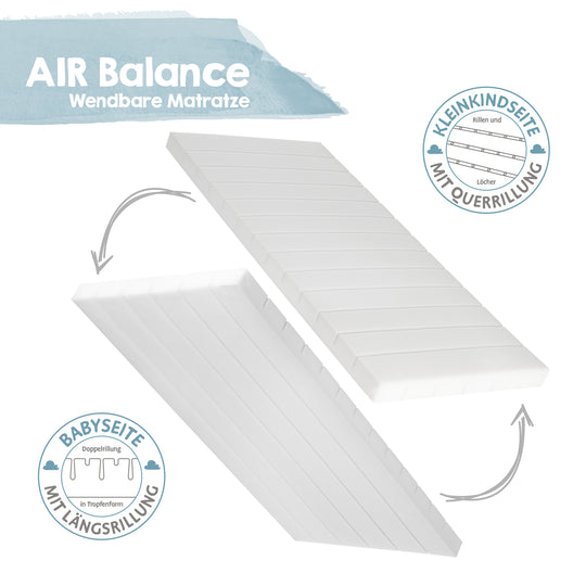 Materasso per culla 'safe asleep®', AIR BALANCE PREMIUMMESH, 40 x 90 cm, per un clima del sonno ottimale