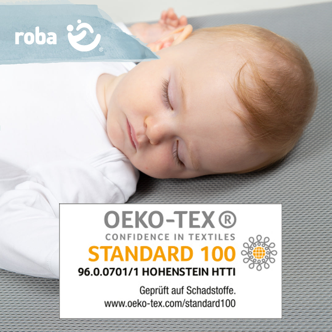 Baby Crib Mattress 'safe asleep®', AIR BALANCE PREMIUMMESH, 70 x 140 x 9 cm, Optimal Sleeping Climate