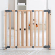 Türschutzgitter 'Safety Up', Schutzgitter mit Ampelfunktion, Buche massiv, 70 - 118,5 cm