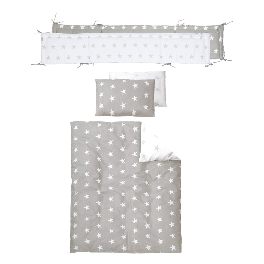 Room Bed 'Little Stars', 60 x 120 cm, Beistellbett zum Elternbett mit kompletter Ausstattung