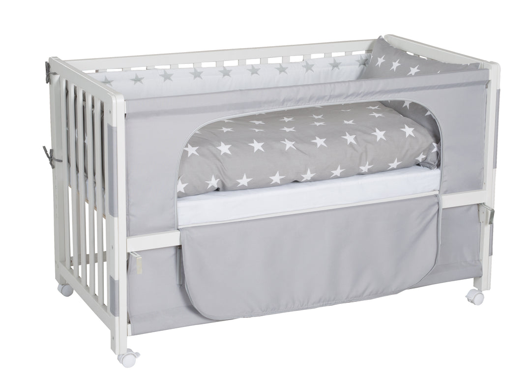 Room Bed 'Little Stars', 60 x 120 cm, Beistellbett zum Elternbett mit kompletter Ausstattung