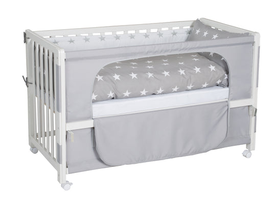 Room Bed 'Little Stars', 60 x 120 cm, Beistellbett zum Elternbett mit kompletter Ausstattung