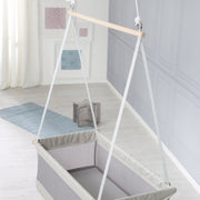 Letto sospeso "safe asleep", 45 x 90 cm, tessuto a rete incl. materasso perforato