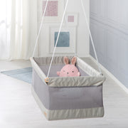 Letto sospeso "safe asleep", 45 x 90 cm, tessuto a rete incl. materasso perforato