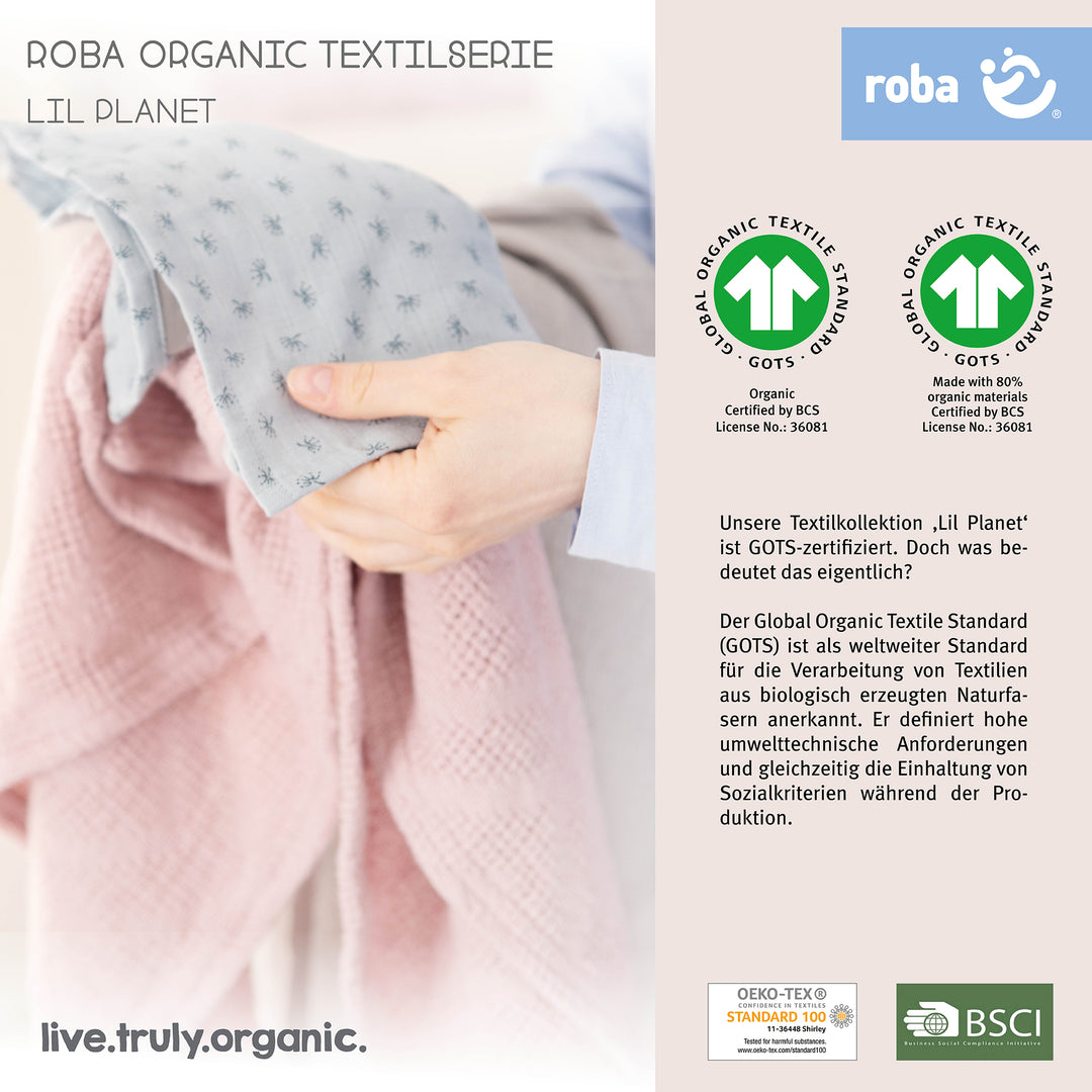 Set de regalo Orgánico Baby Essentials 'Lil Planet' azul claro/sky, algodón orgánico, GOTS, sostenible