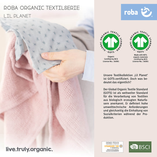 Set de regalo Orgánico Baby Essentials 'Lil Planet' azul claro/sky, algodón orgánico, GOTS, sostenible