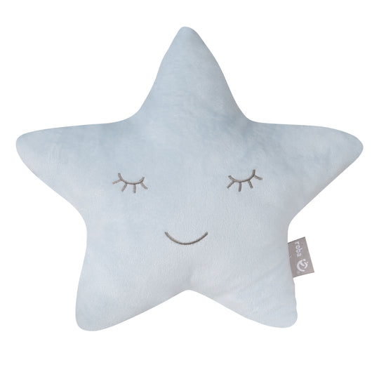 Paquete 'Lil Sofa' incluye sofá infantil, puff con forma de estrella y cojín decorativo estrella en azul claro/sky
