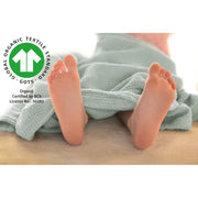 Organic Geschenkset 'Lil Planet' frosty green, Handtuch, Waschlappen, Schmusetuch & Decke, GOTS