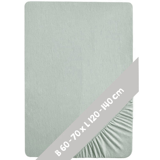 Organic Geschenkset 'Lil Planet' frosty green, Bio-Bettwäsche, Bettlaken & Nestchen