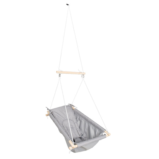 Siège suspendu - Transformable en balançoire ou en fauteuil à bascule - Gris / Taupe