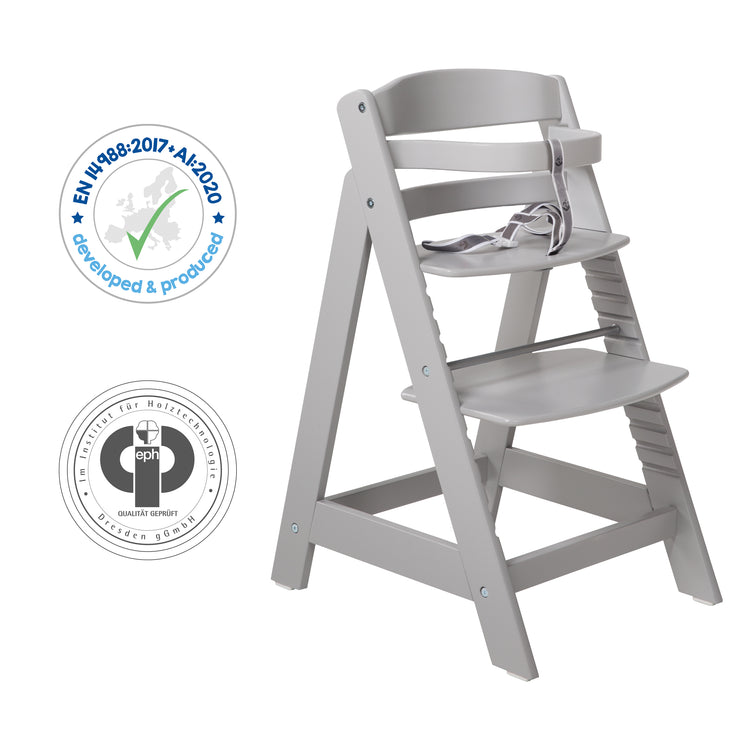 High chair 'Sit Up III', with growing high chair, from baby chair to youth chair, taupe