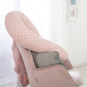 Organic bed snake 'Lil Planet', organic cotton, 170 cm long, Ø 12 cm, pink
